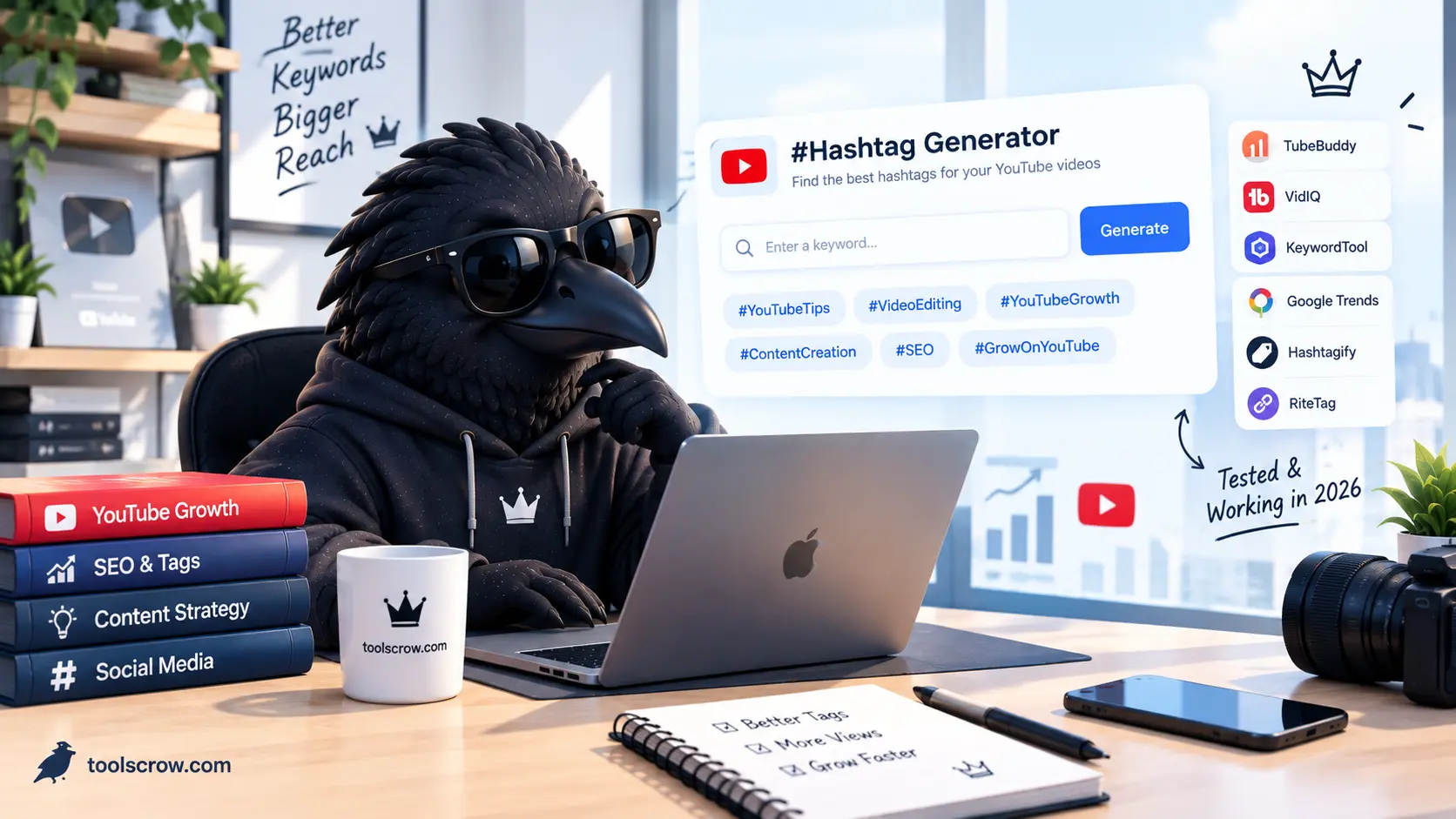 8 Best Free Hashtag Generators for YouTube (Tested 2026)
