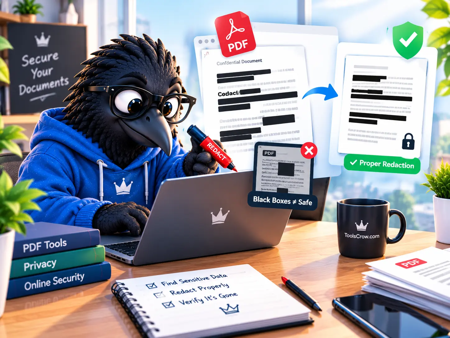 How to Redact a PDF Properly (Why Black Boxes Don't Work and How to Check Yours)